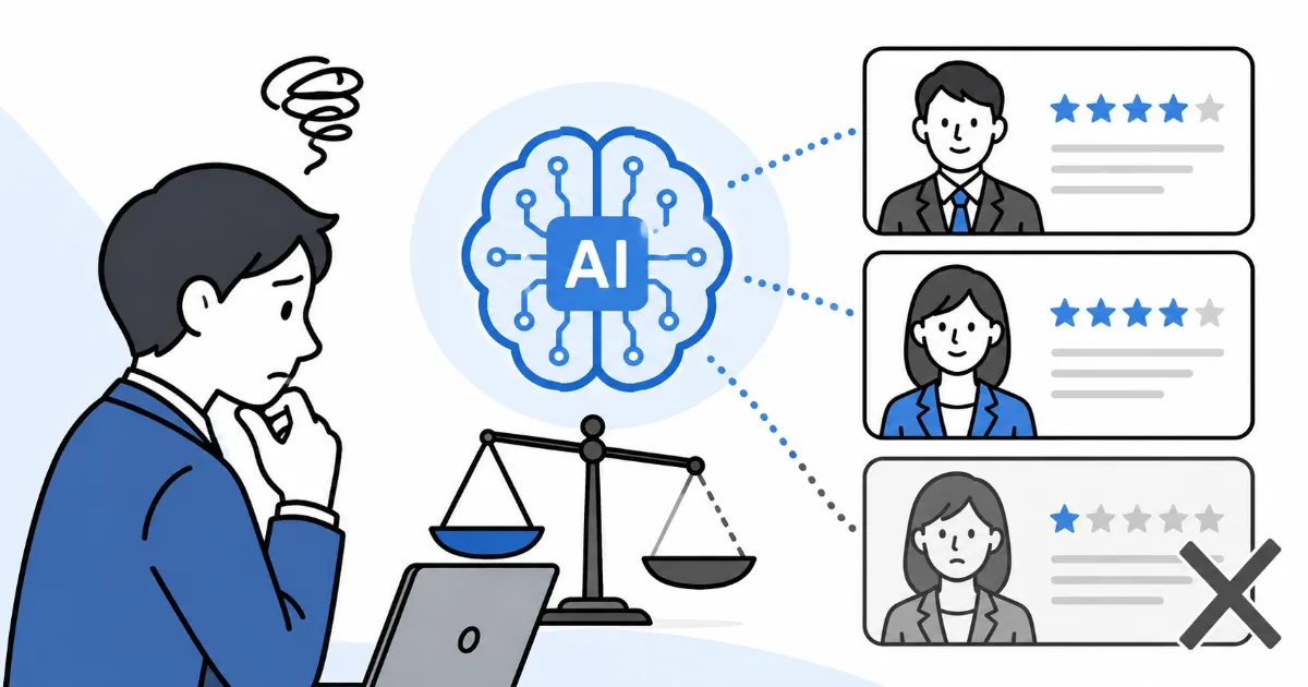 採用・人事評価へのAI導入がはらむ差別リスク：法的責任と公平性の確保